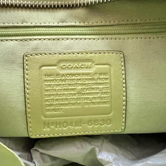 Y2K Lime Green Coach Bag - Picture 3 of 10